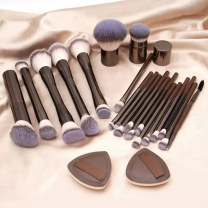 1 set🔥Professional 20PCS Coffee Makeup Brush & Powder Puff Set🔥