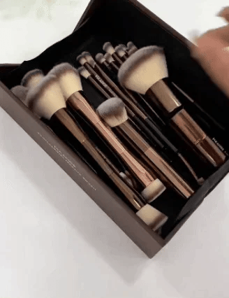 1 set🔥Professional 20PCS Coffee Makeup Brush & Powder Puff Set🔥