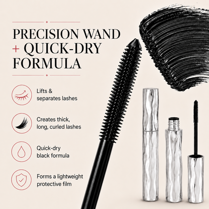 LAST DAY - BUY 1 GET 1 FREE💜Waterproof Curling & Lengthening Mascara