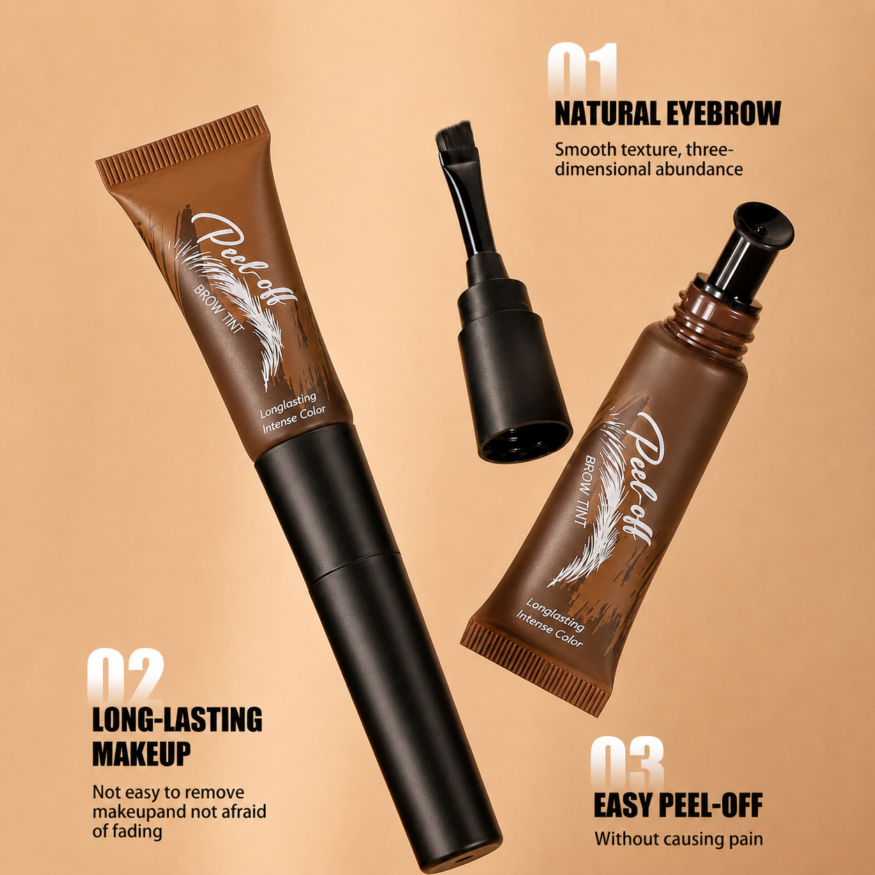 LAST DAY - BUY 1 GET 1 FREE💜Tear-Off Brow Tint – Waterproof, Non-Fading, Long-Lasting Pigment