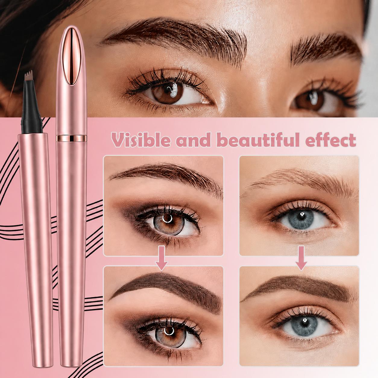 LAST DAY - BUY 1 GET 1 FREE💜Waterproof Micro-Fork Eyebrow Pencil