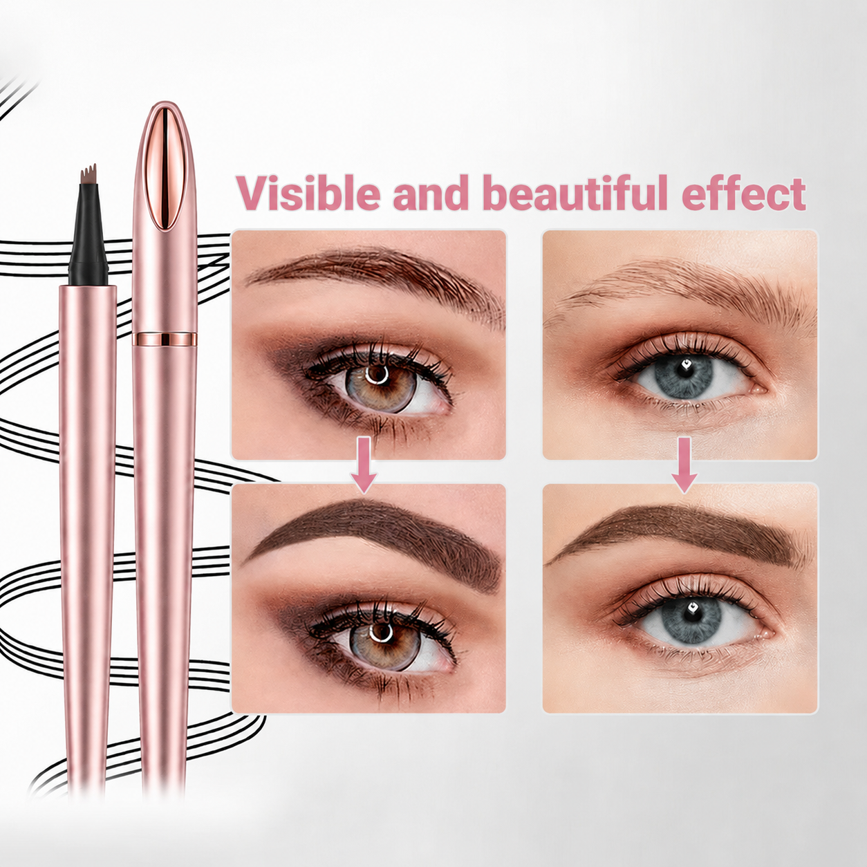 LAST DAY - BUY 1 GET 1 FREE💜Waterproof Micro-Fork Eyebrow Pencil