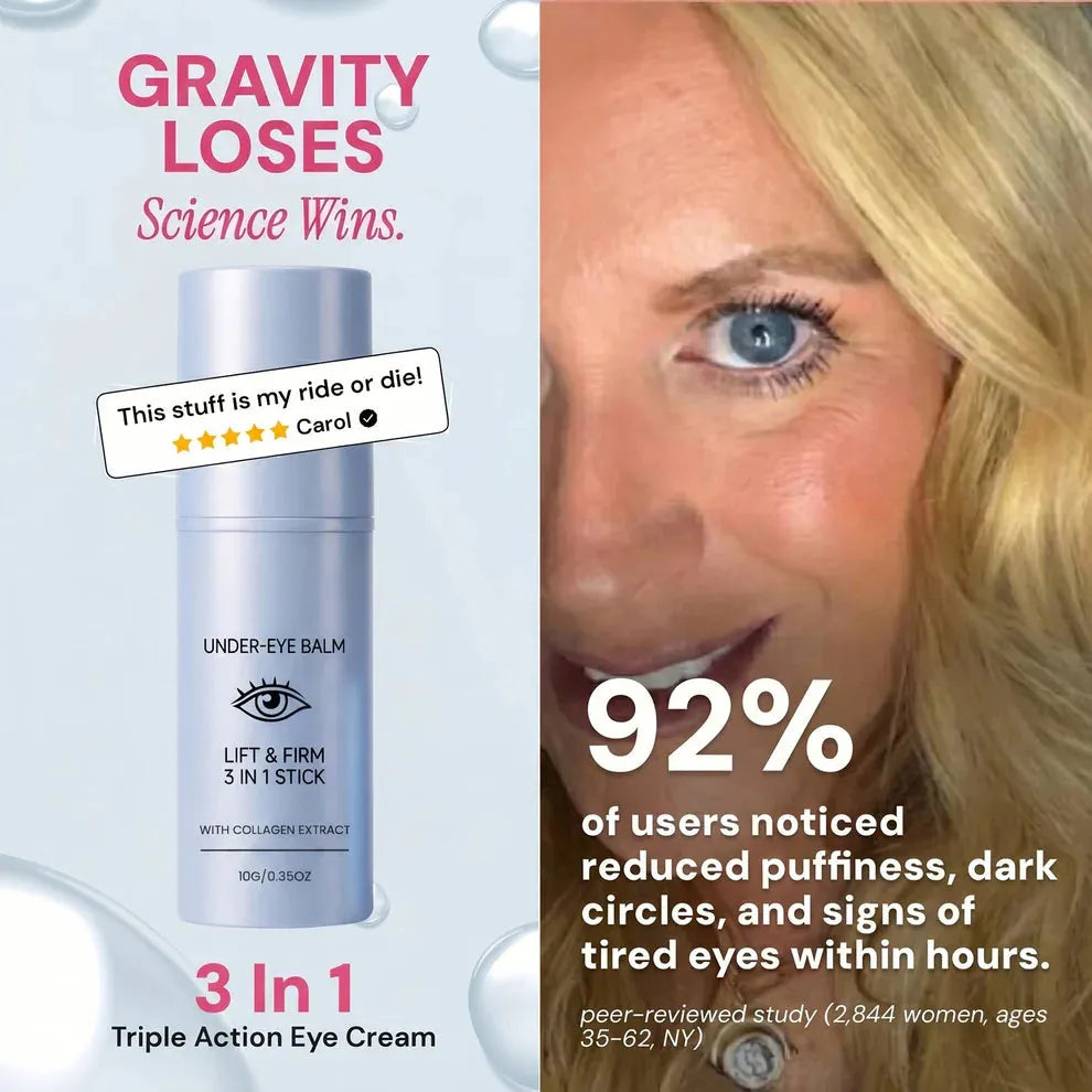 3-In-1 Lift & Firm Eye Stick-Tired-Looking Eyes Making You Look Older Than You Feel? Restore A Smoother, Brighter & More Youthful-Looking Eye Area In Seconds.